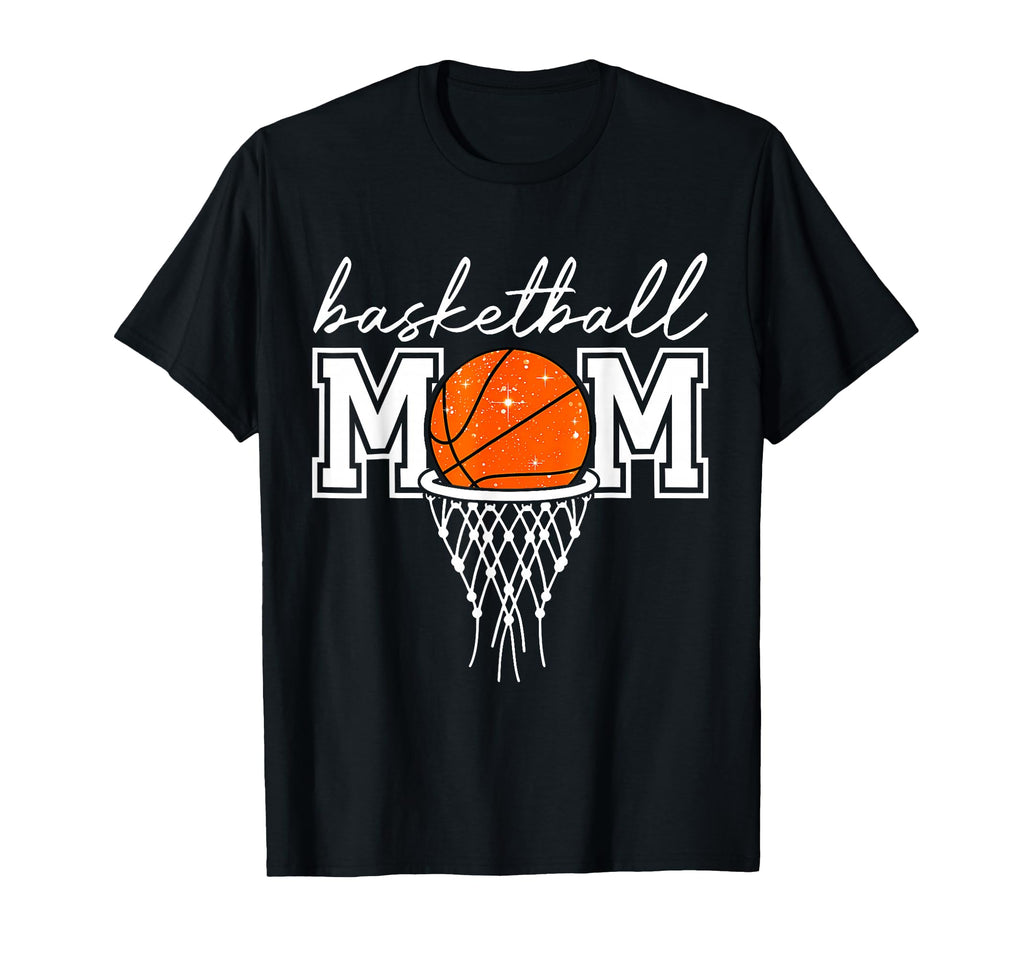Basketball Mom Mother Leopard T-Shirt - Custom Art Print for Adults - T-Shirt, Sweatshirt, Hoodie