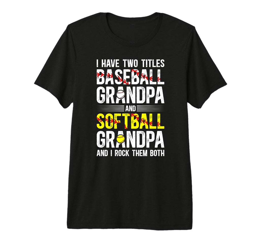 Mens Baseball Softball Grandpa T-Shirt - Casual Everyday Wear for Adults - T-Shirt, Sweatshirt, Hoodie