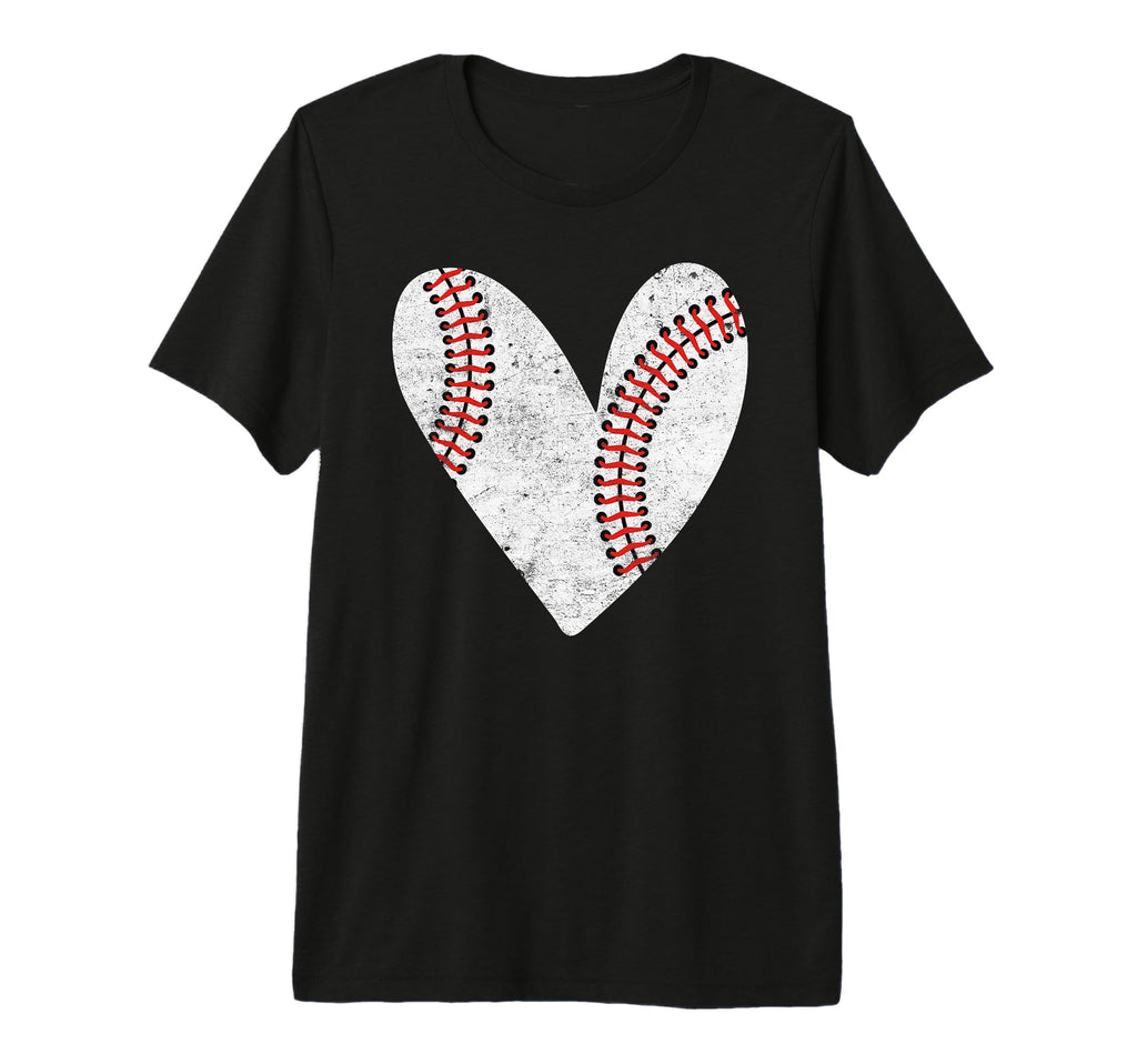 Baseball Heart Mom Mama Baseball T-Shirt - Novelty Apparel Men Women - T-Shirt, Sweatshirt, Hoodie