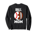 Ball Mom Funny Football Baseball Sweatshirt - Custom Art Print for Adults - T-Shirt, Sweatshirt, Hoodie