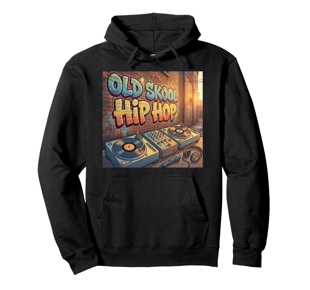 Old Skool Hip Hop Music 80S 90S Hoodie - Novelty Apparel for Adults - T-Shirt, Sweatshirt, Hoodie
