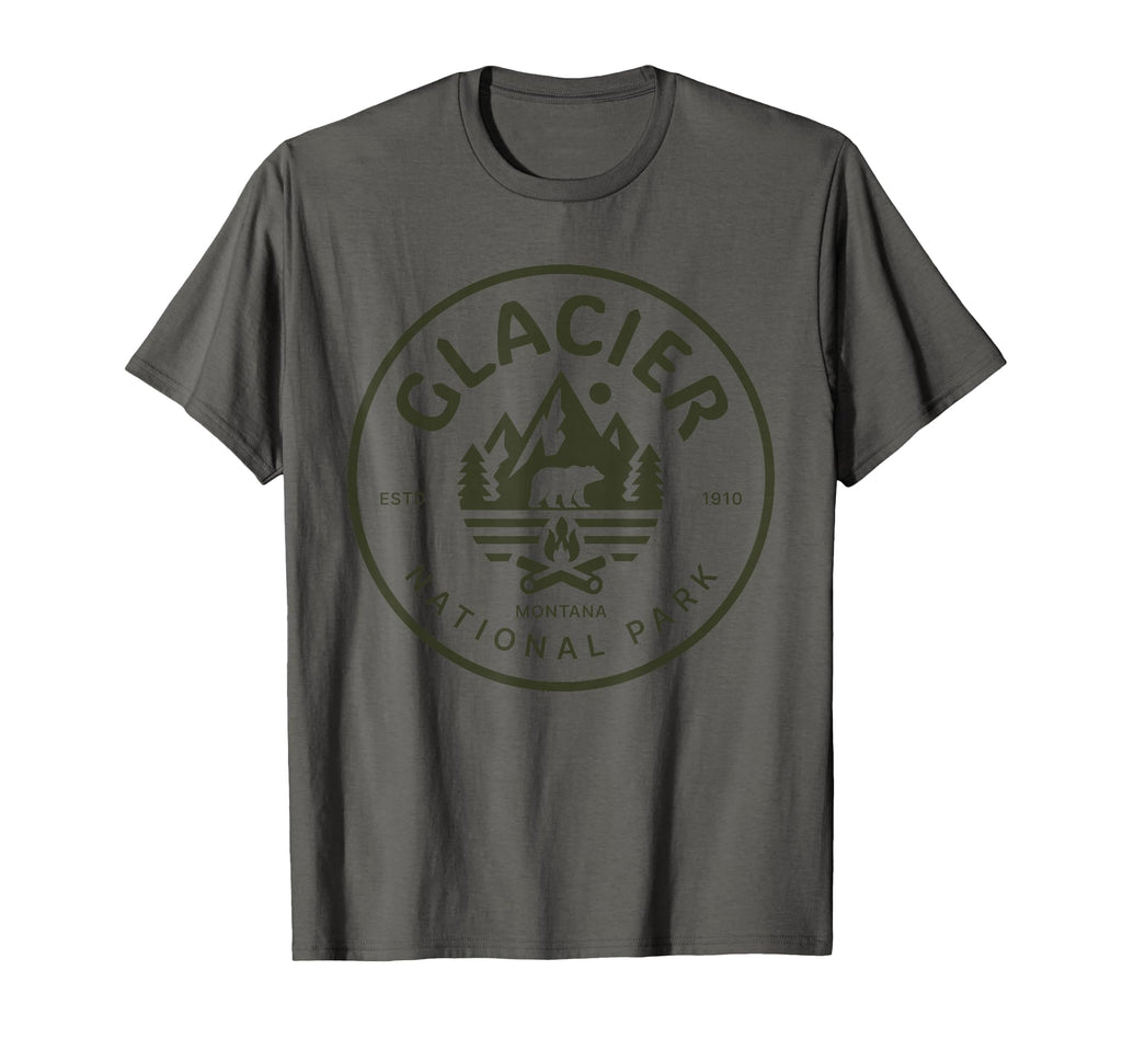 Glacier National Park Montana Usa T-Shirt - Casual Everyday Wear Men Women - T-Shirt, Sweatshirt, Hoodie