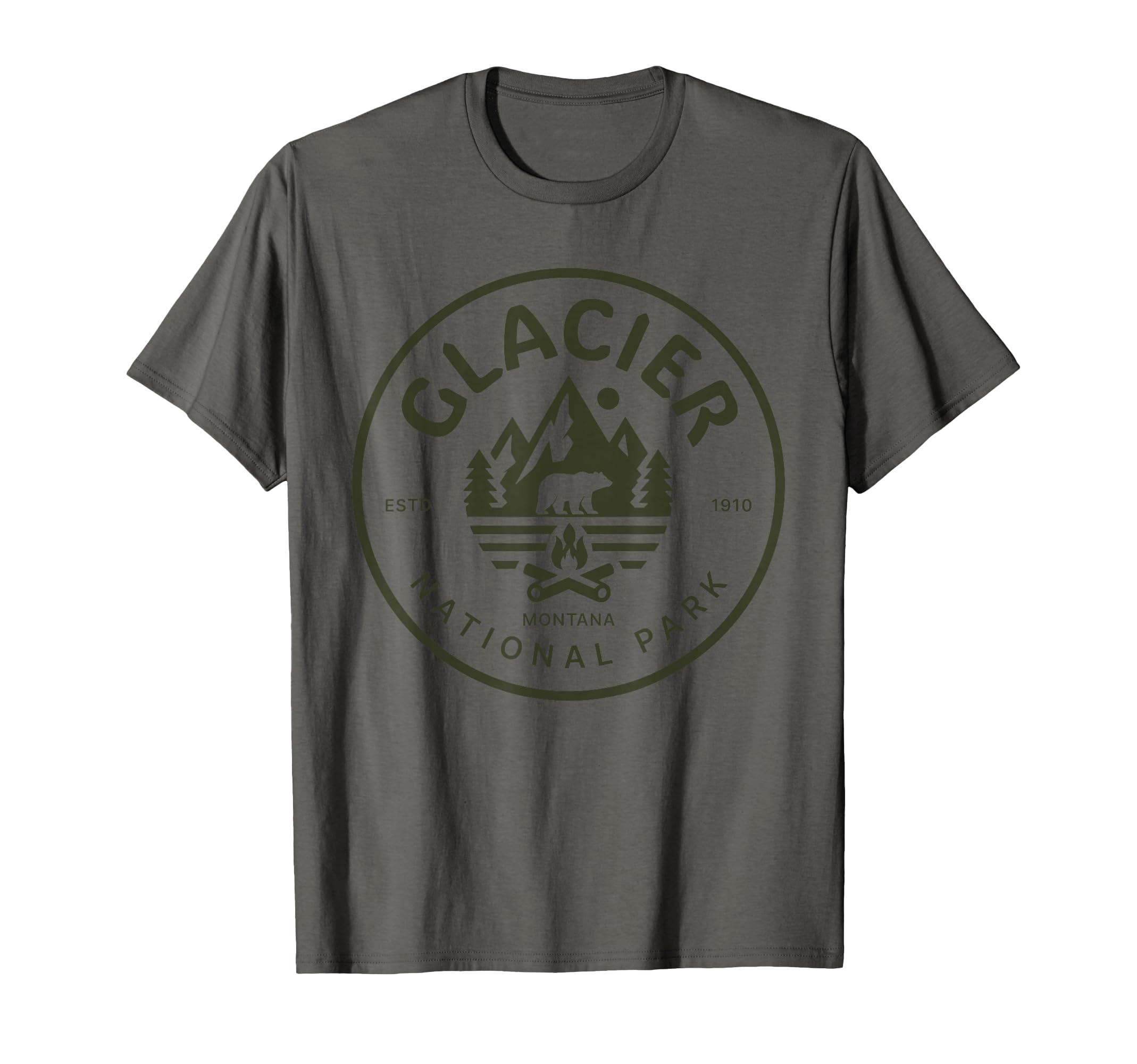 Glacier National Park Montana Usa T-Shirt - Casual Everyday Wear Men Women - T-Shirt, Sweatshirt, Hoodie