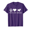 Peace Love Papillon T-Shirt - Streetwear Style Men Women - T-Shirt, Sweatshirt, Hoodie
