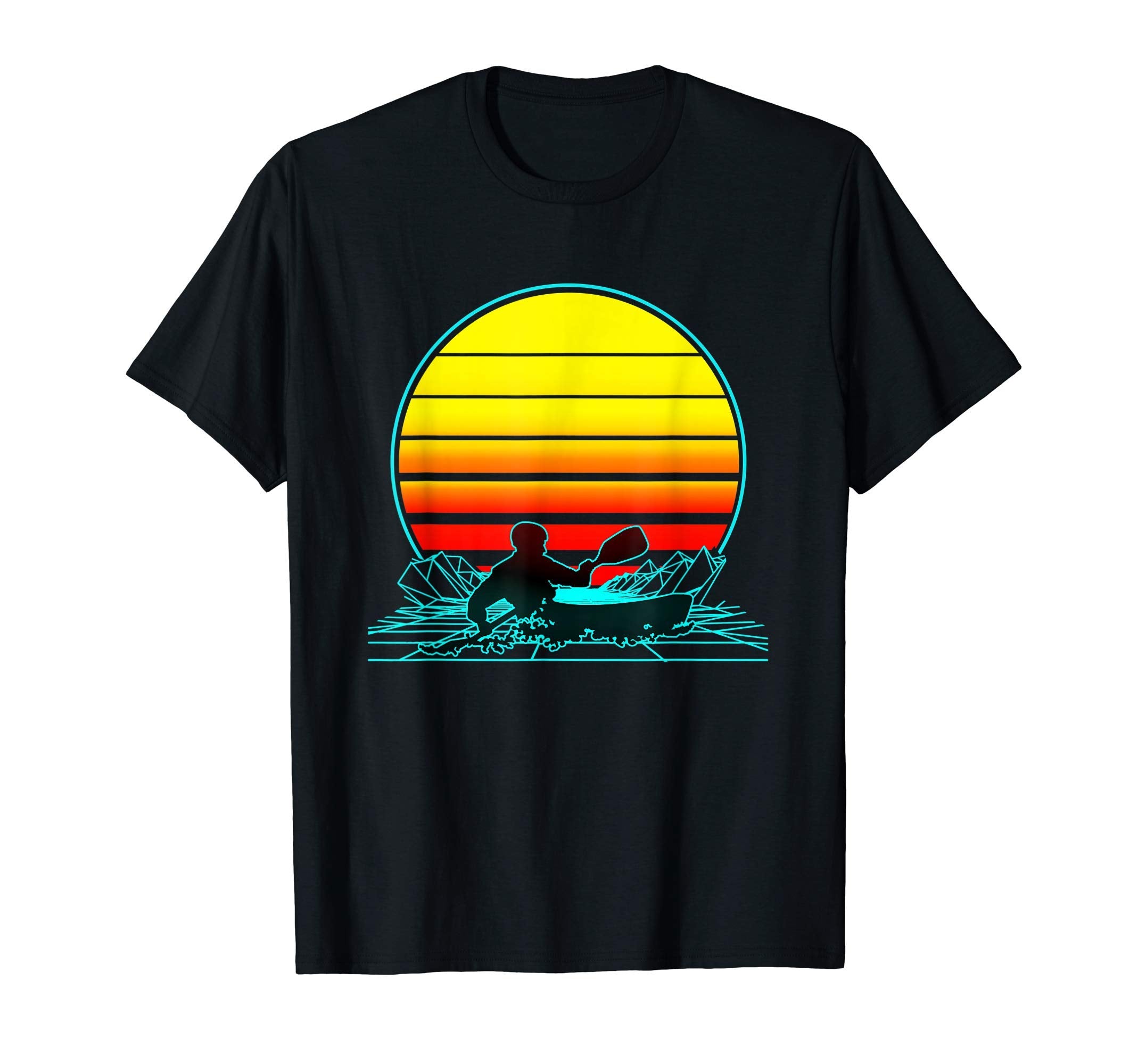Sunset Kayaking T-Shirt - Minimalist Print for Adults - T-Shirt, Sweatshirt, Hoodie