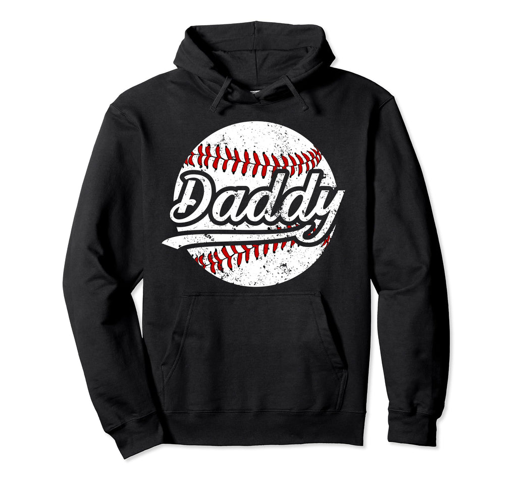 Daddy Baseball Dad Baseball Player Father Hoodie - Novelty Apparel Unisex - T-Shirt, Sweatshirt, Hoodie