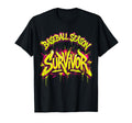 Baseball Season Survivor Mom T-Shirt - Minimalist Print for Adults - T-Shirt, Sweatshirt, Hoodie