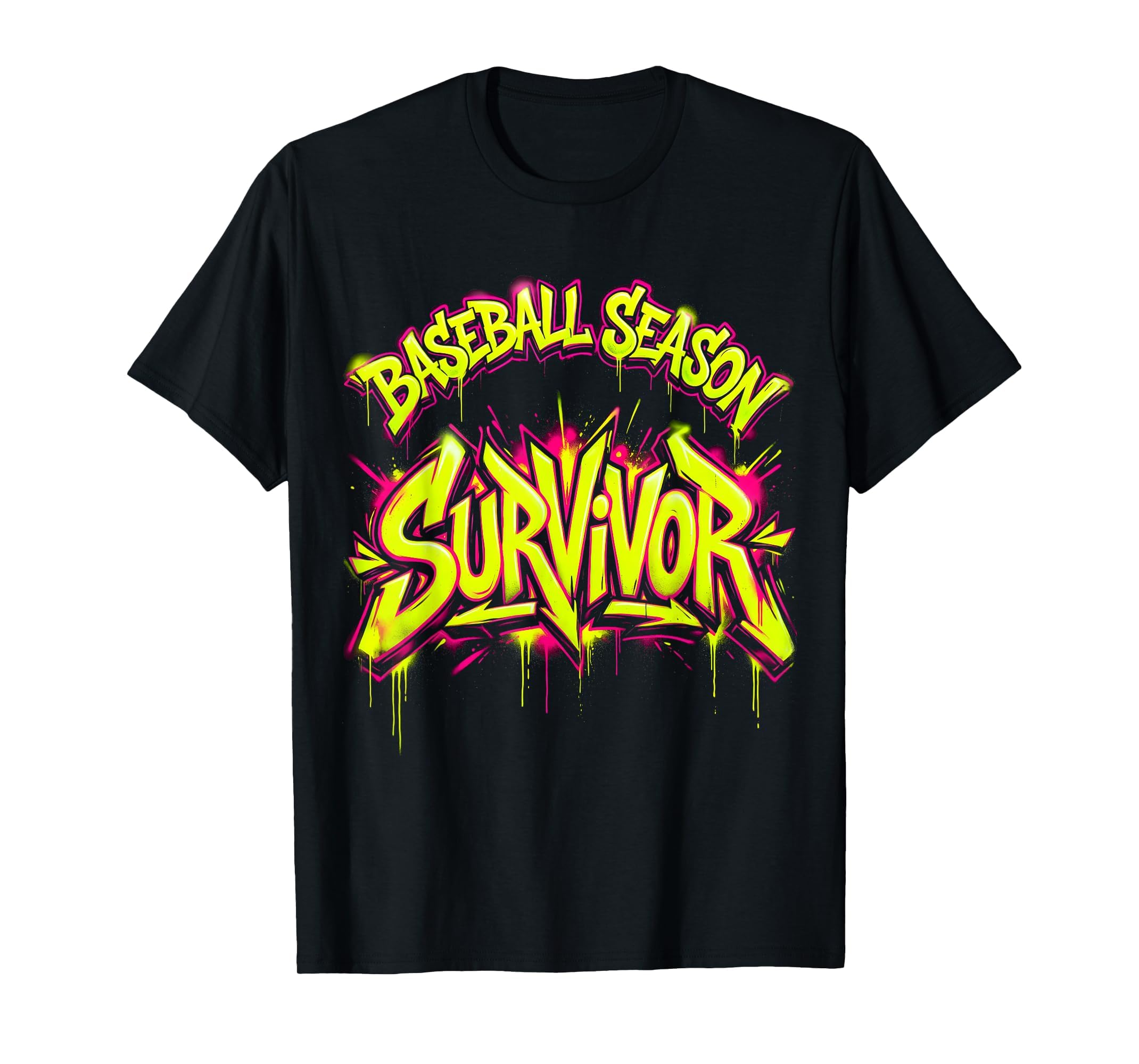 Baseball Season Survivor Mom T-Shirt - Minimalist Print for Adults - T-Shirt, Sweatshirt, Hoodie