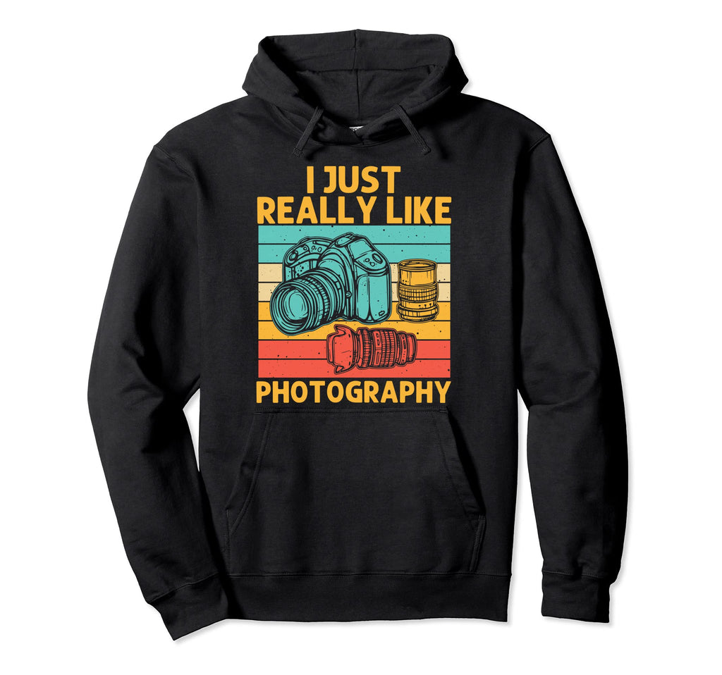 Photographer Photography Lover Hoodie - Minimalist Print Unisex - T-Shirt, Sweatshirt, Hoodie
