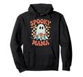 Spooky Mama Boho Ghost Halloween Mom Hoodie - Custom Art Print for Adults - T-Shirt, Sweatshirt, Hoodie