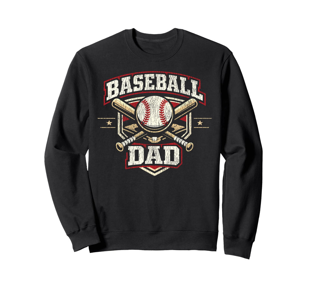 Baseball Fan Dad Father Baseball Sweatshirt - Aesthetic Graphic Men Women - T-Shirt, Sweatshirt, Hoodie