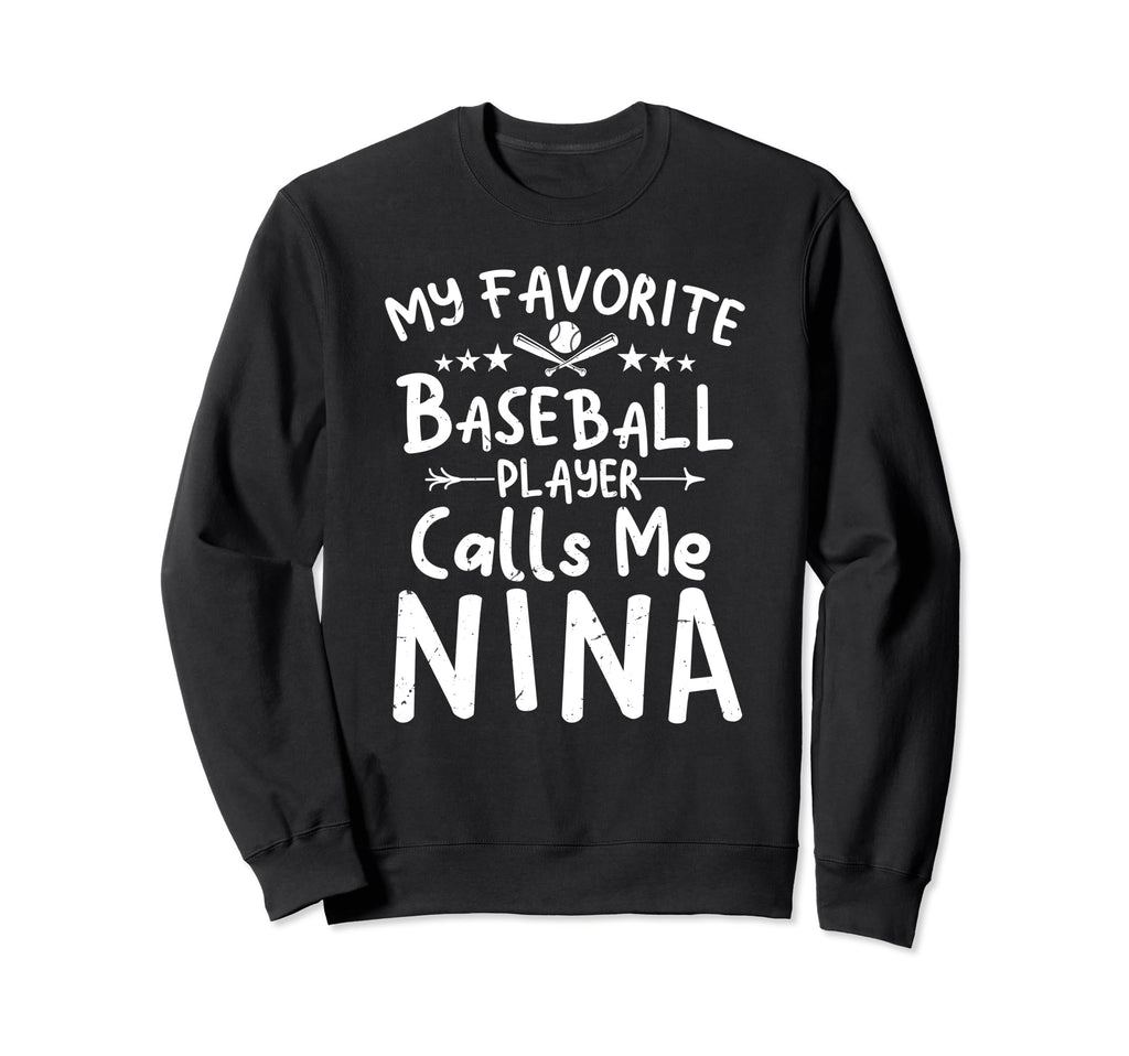 My Favorite Baseball Player Calls Me Sweatshirt - Minimalist Print Unisex - T-Shirt, Sweatshirt, Hoodie