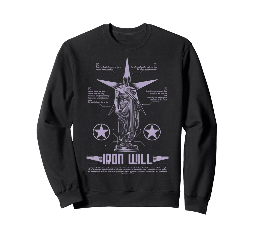 Y2K Iron Future Bold Urban Sweatshirt - Minimalist Print Men Women - T-Shirt, Sweatshirt, Hoodie