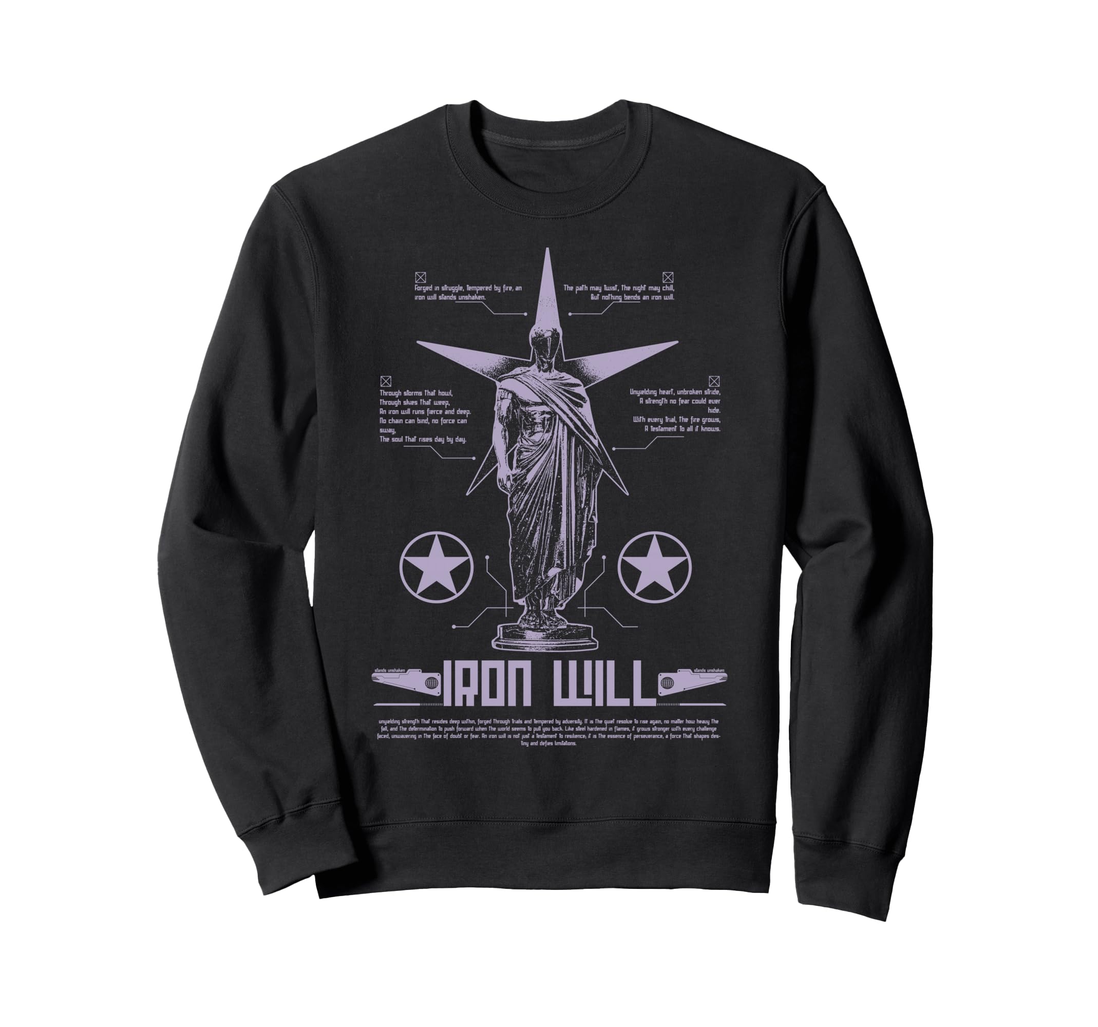 Y2K Iron Future Bold Urban Sweatshirt - Minimalist Print Men Women - T-Shirt, Sweatshirt, Hoodie