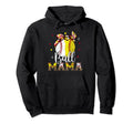 Softball Baseball Ball Mama Bandana Hoodie - Aesthetic Graphic for Adults - T-Shirt, Sweatshirt, Hoodie