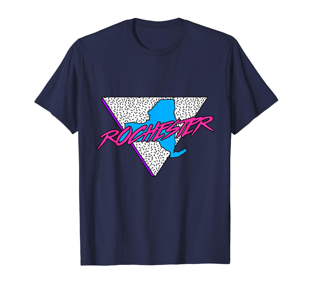 Neon 80S Ny Rochester New York T-Shirt - Casual Everyday Wear for Adults - T-Shirt, Sweatshirt, Hoodie