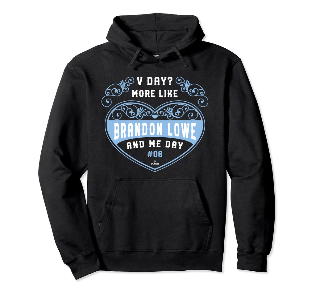 More Like Brandon Lowe And Me Day Baseball Hoodie - Novelty Apparel Unisex - T-Shirt, Sweatshirt, Hoodie