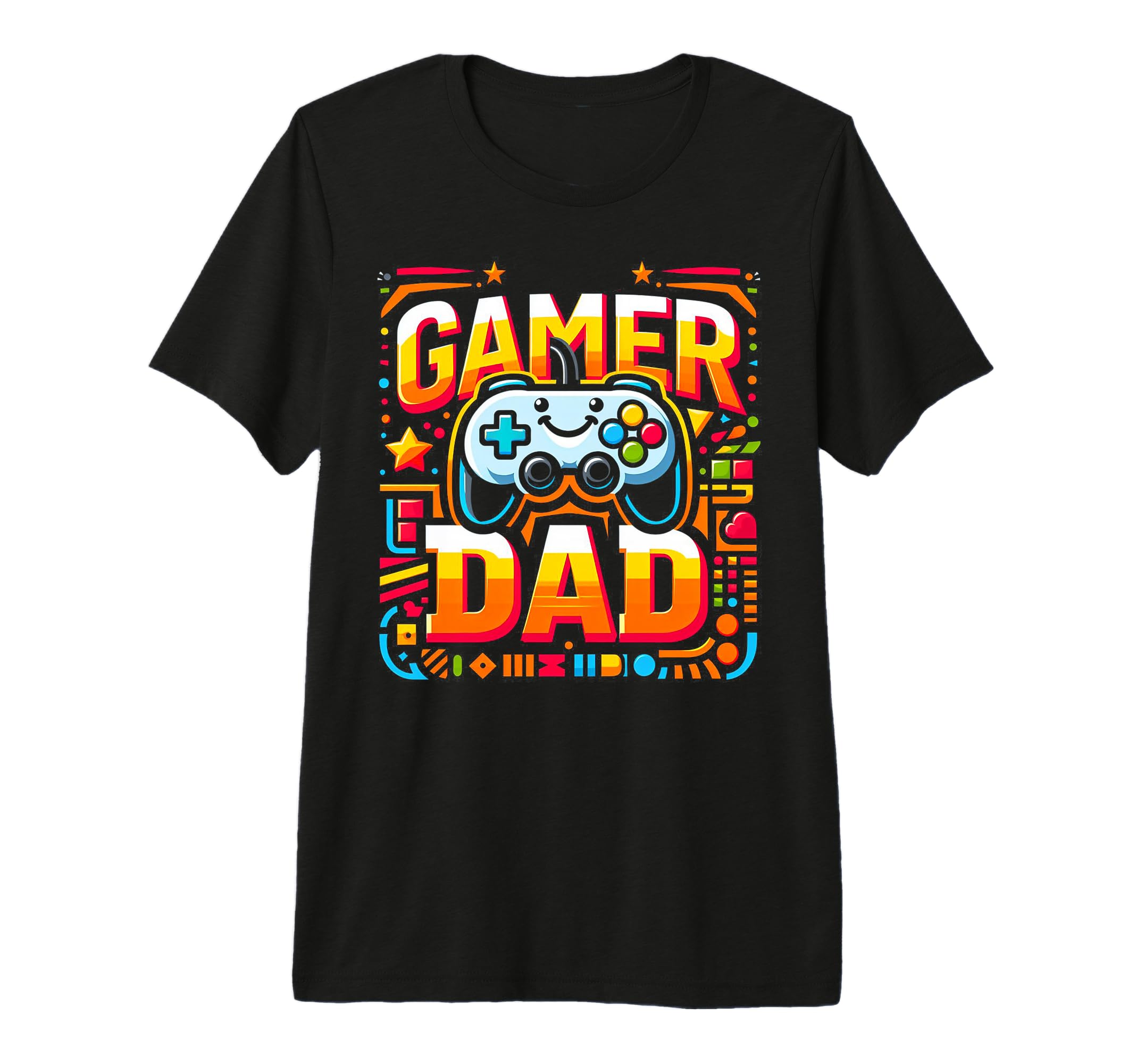 Gamer Dad Game Controller Gaming T-Shirt - Fun Novelty Design Men Women - T-Shirt, Sweatshirt, Hoodie