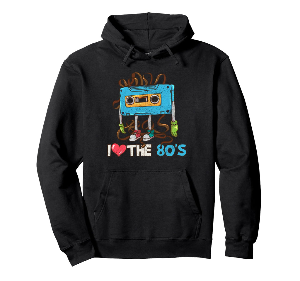 1980 80S Cassette Tape Eighties Hoodie - Minimalist Print Unisex - T-Shirt, Sweatshirt, Hoodie