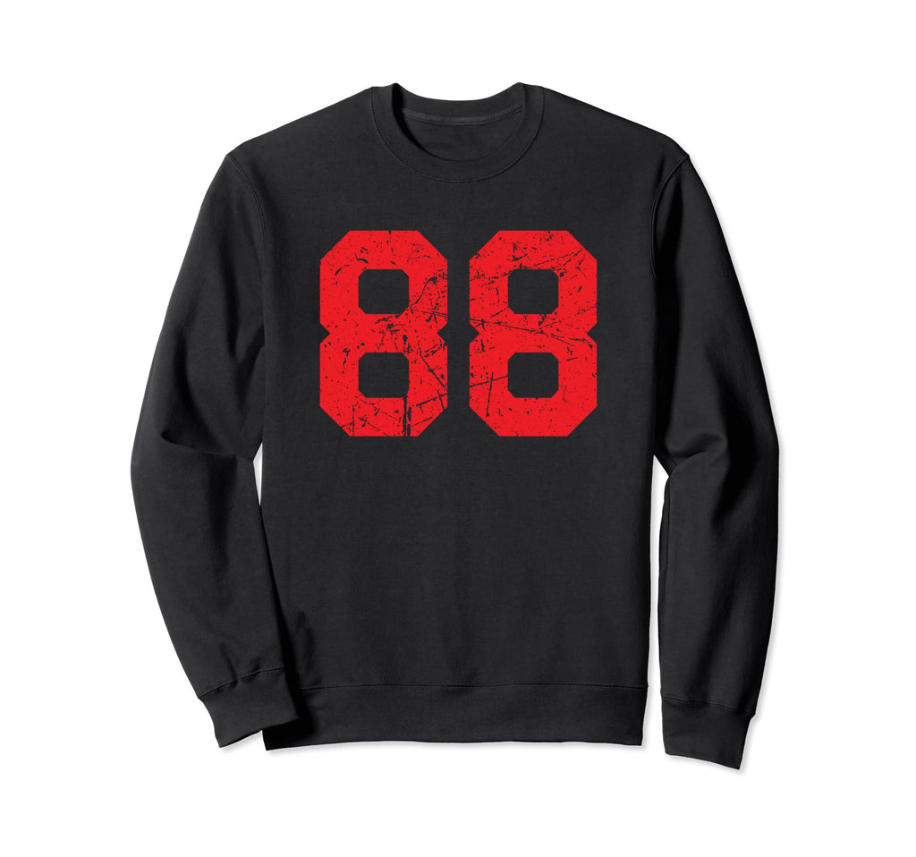 Number 88 Sports Jersey Red Sweatshirt - Streetwear Style Unisex - T-Shirt, Sweatshirt, Hoodie