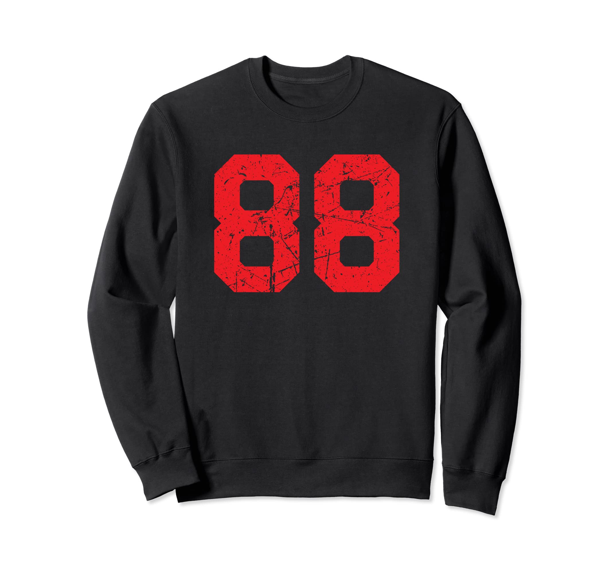 Number 88 Sports Jersey Red Sweatshirt - Streetwear Style Unisex - T-Shirt, Sweatshirt, Hoodie