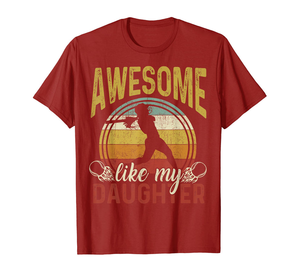 Mens Awesome Like Daughter Father Day T-Shirt - Novelty Apparel Men Women - T-Shirt, Sweatshirt, Hoodie