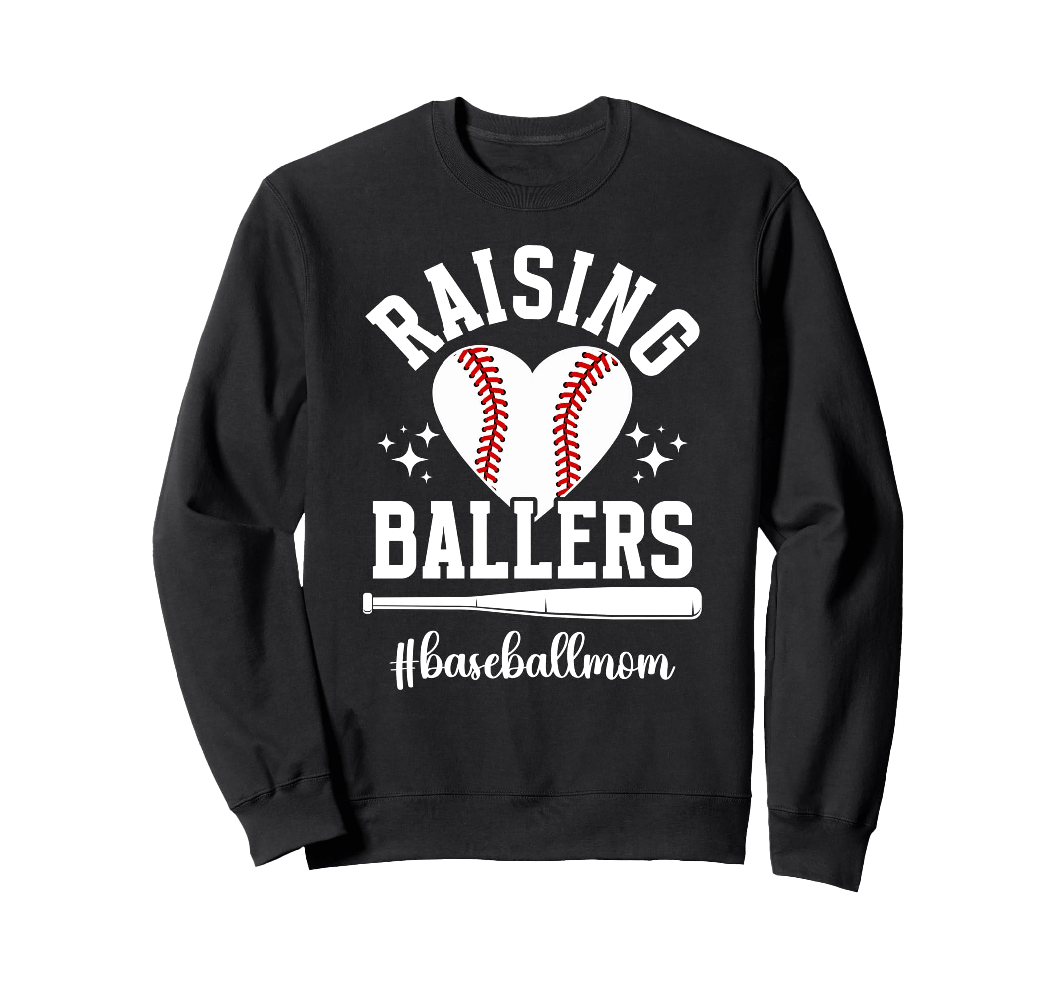 Raising Ballers Baseball Mom Sweatshirt - Streetwear Style for Adults - T-Shirt, Sweatshirt, Hoodie