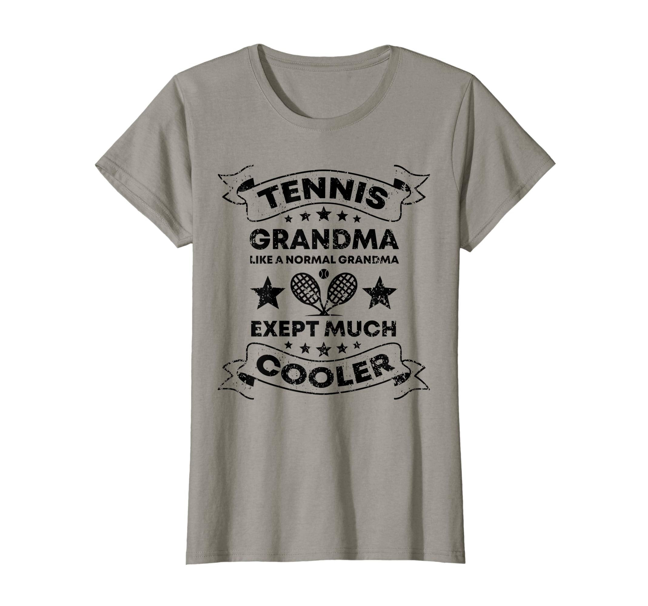 Womens Tennis Grandma Distressed Tennis T-Shirt - Graphic Print for Adults - T-Shirt, Sweatshirt, Hoodie