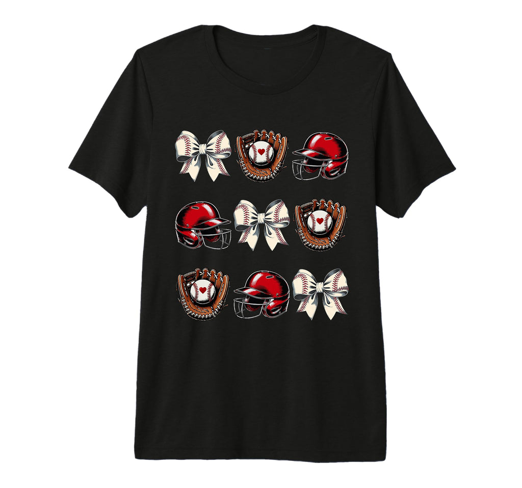 Baseball Mom Coquette Mothers Day T-Shirt - Novelty Apparel for Adults - T-Shirt, Sweatshirt, Hoodie