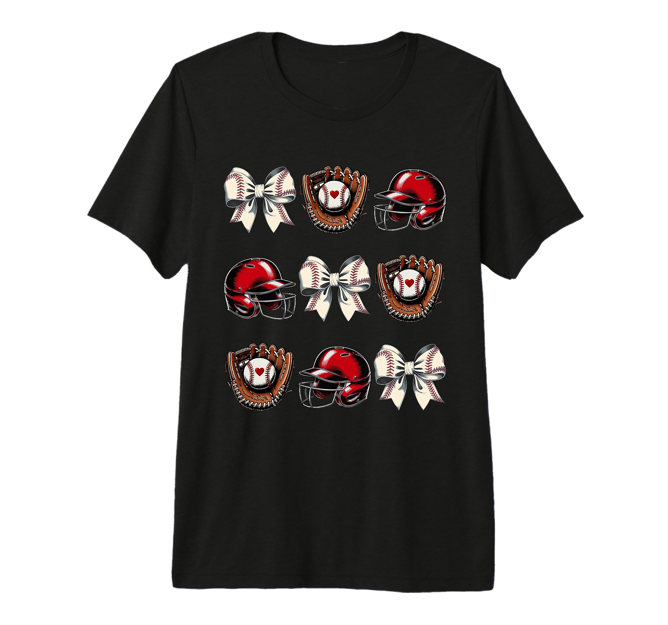 Baseball Mom Coquette Mothers Day T-Shirt - Novelty Apparel for Adults - T-Shirt, Sweatshirt, Hoodie