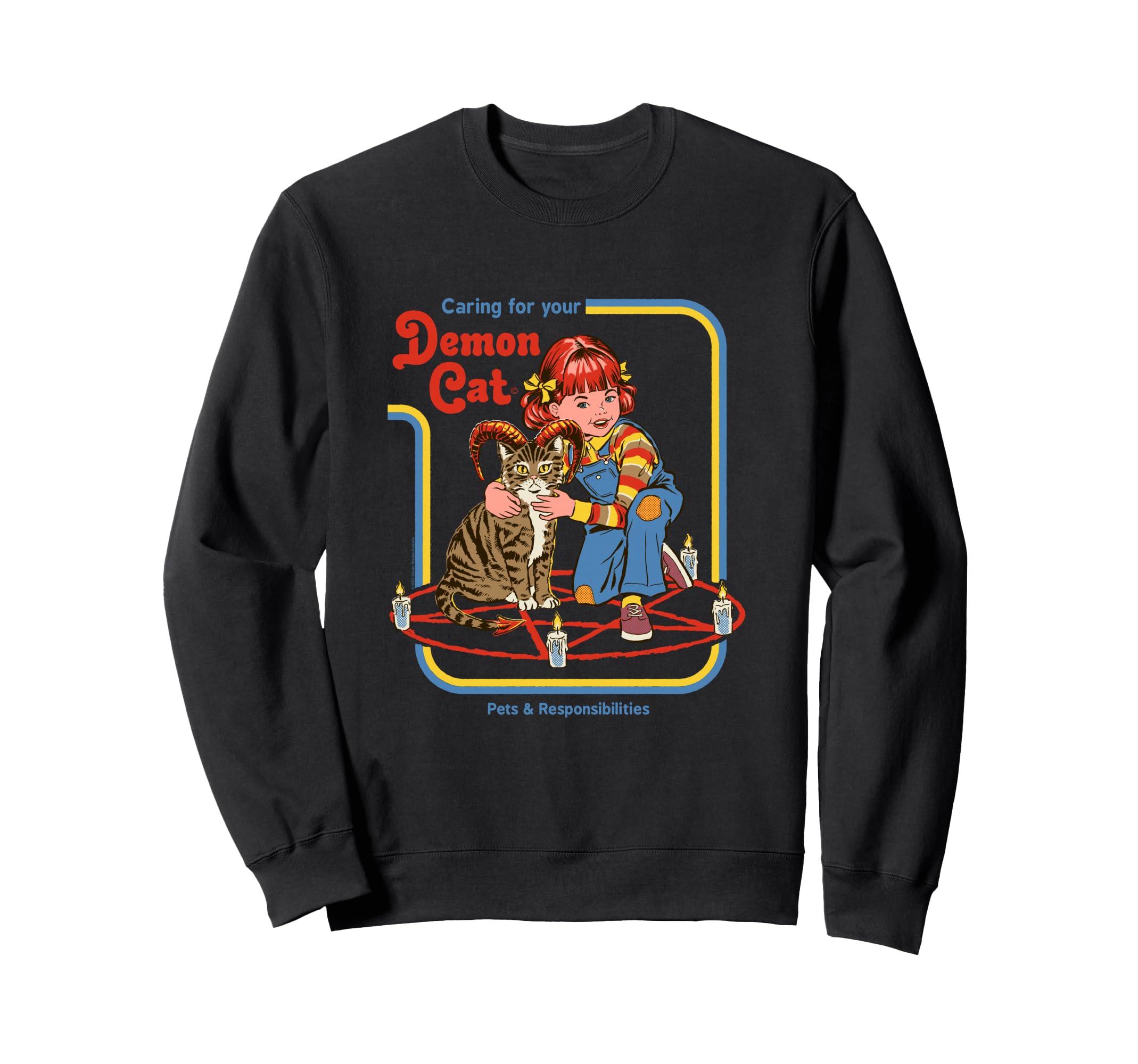 Steven Rhodes Caring Your Demon Sweatshirt - Fun Novelty Design Men Women - T-Shirt, Sweatshirt, Hoodie