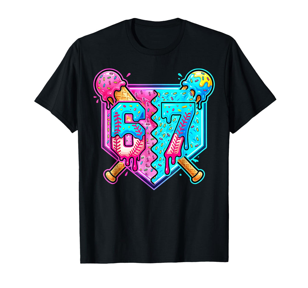 Baseball Drip 67 Six Seven Number 67 T-Shirt - Casual Everyday Wear Unisex - T-Shirt, Sweatshirt, Hoodie