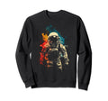 Astronaut Space Distressed 90S Sweatshirt - Aesthetic Graphic Men Women - T-Shirt, Sweatshirt, Hoodie