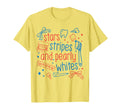 Stars Stripes And Pearly Whites 4Th T-Shirt - Minimalist Print for Adults - T-Shirt, Sweatshirt, Hoodie