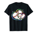 Tie Dye Baseball Heart Mom Mama Sister T-Shirt - Fun Novelty Design Unisex - T-Shirt, Sweatshirt, Hoodie