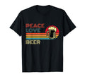 Peace Love Beer Sunset Bartender Brewers T-Shirt - Custom Art Print Unisex - T-Shirt, Sweatshirt, Hoodie