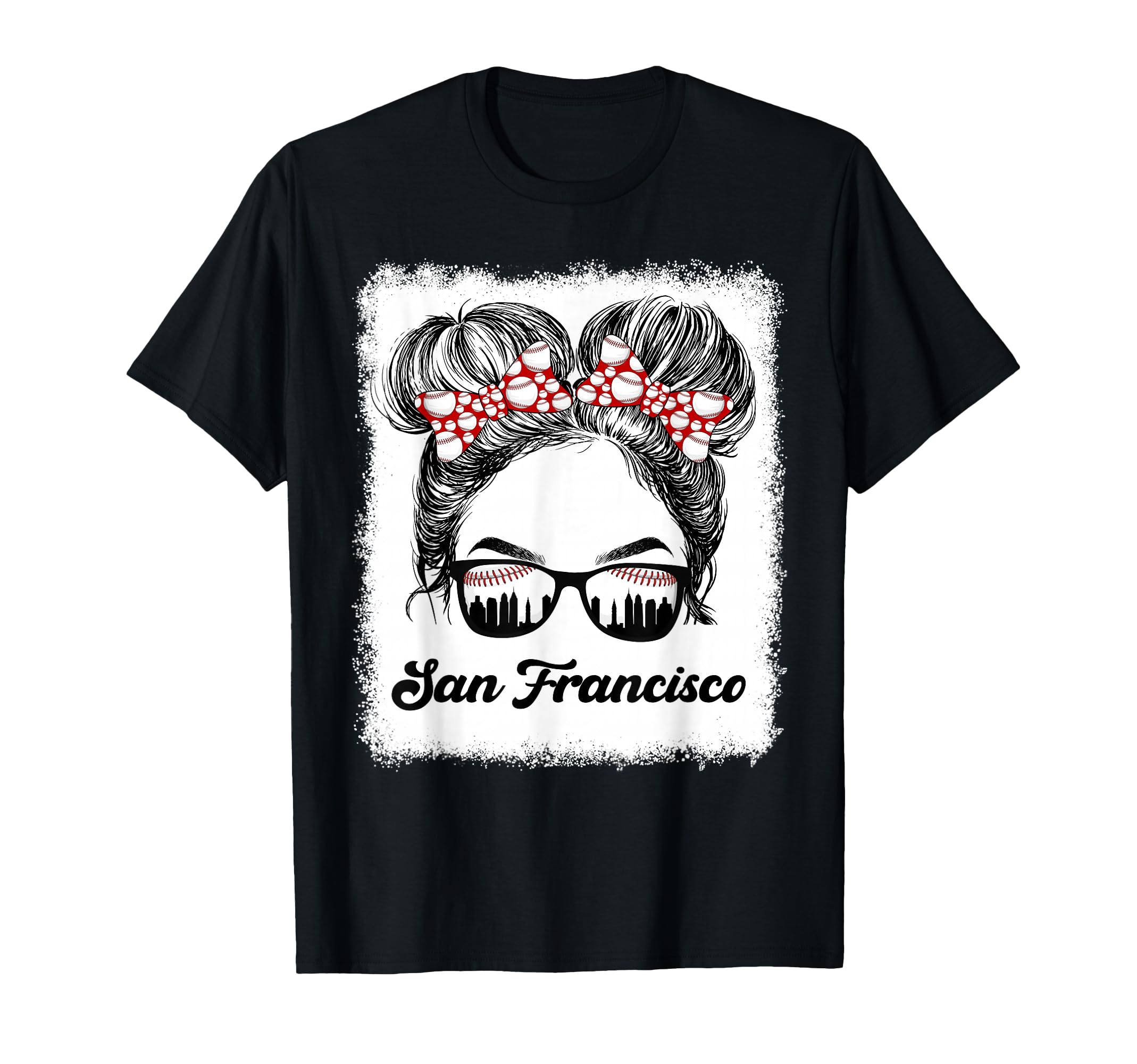 San Francisco Baseball Messy Bun Met T-Shirt - Streetwear Style for Adults - T-Shirt, Sweatshirt, Hoodie