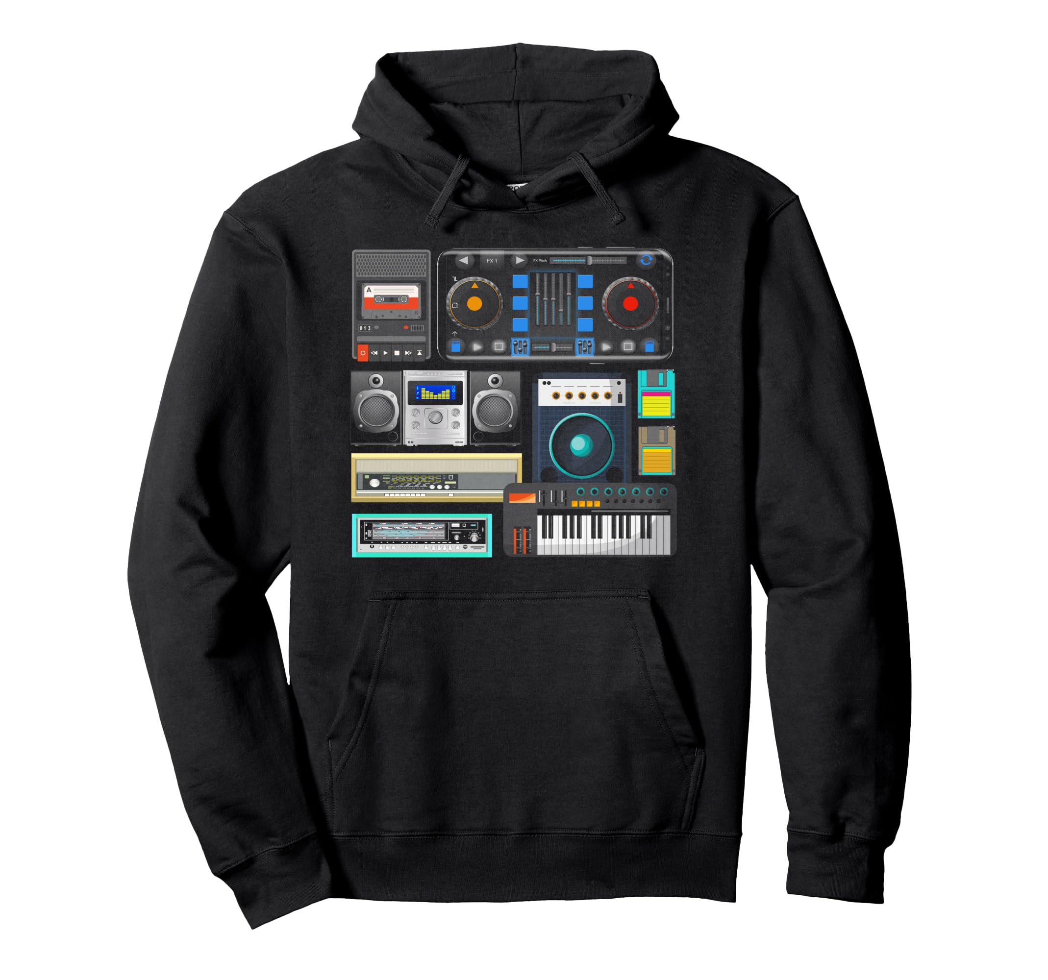 Old School Hip Hop Rap Music Beat Maker Hoodie - Streetwear Style Unisex - T-Shirt, Sweatshirt, Hoodie