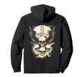 Gothic Skull Cross Art Wings Grunge Hoodie - Fun Novelty Design for Adults - T-Shirt, Sweatshirt, Hoodie