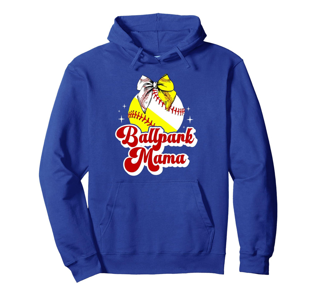 Ballpark Mama Baseball Softball Mom Hoodie - Streetwear Style Men Women - T-Shirt, Sweatshirt, Hoodie