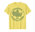 National Parks Map Hiking Travel T-Shirt - Aesthetic Graphic for Adults - T-Shirt, Sweatshirt, Hoodie