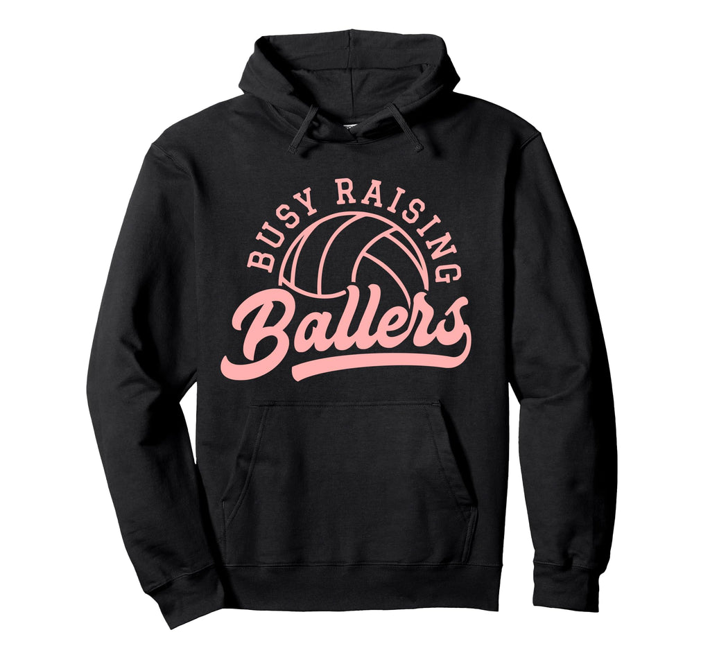 Volleyball Player Coach Busy Raising Hoodie - Aesthetic Graphic Men Women - T-Shirt, Sweatshirt, Hoodie