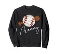 Mammy Baseball Mammy Sweatshirt - Novelty Apparel for Adults - T-Shirt, Sweatshirt, Hoodie