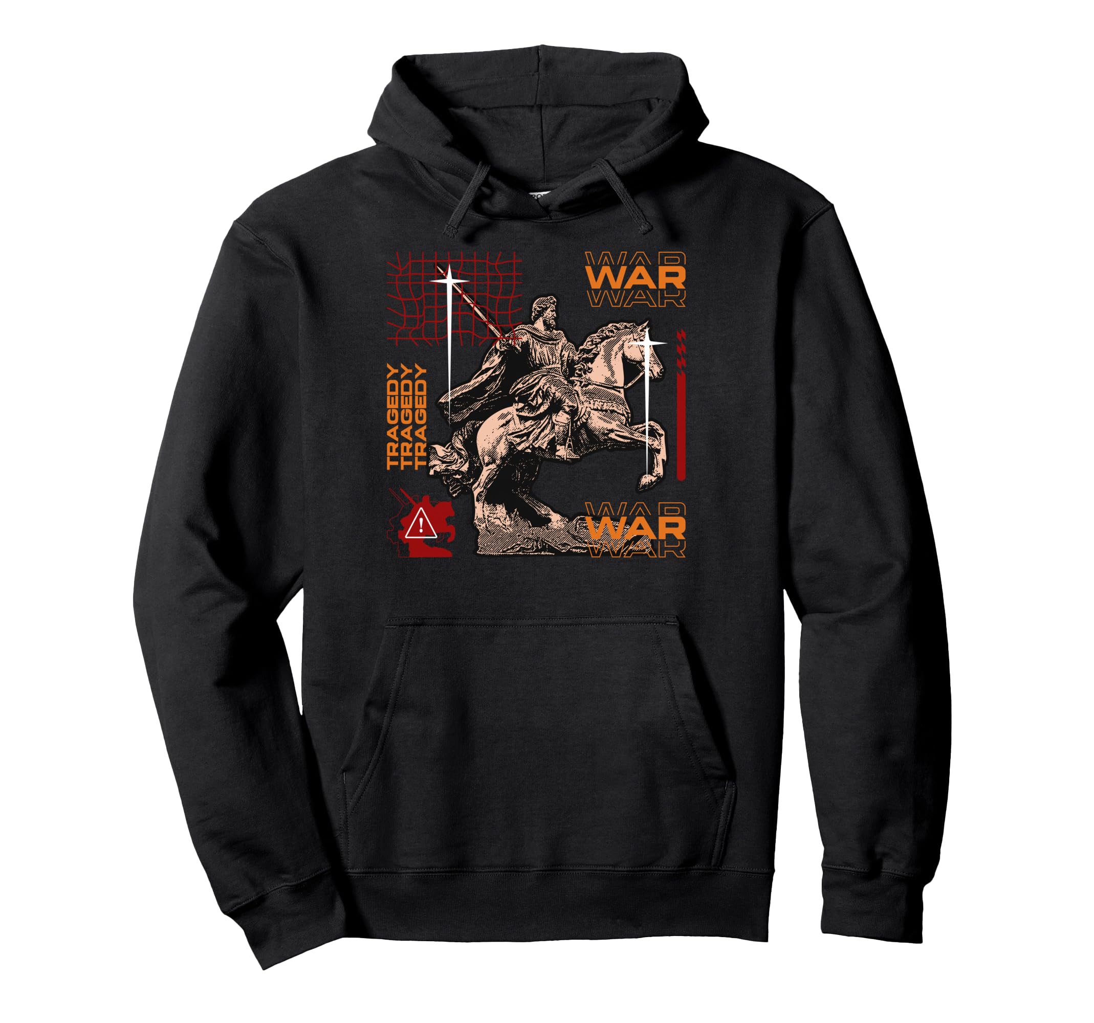 Y2K Warrior Bold Urban Graffiti Hoodie - Unique Graphic for Adults - T-Shirt, Sweatshirt, Hoodie