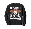 Ball Mom Leopard Heart Baseball Soft Sweatshirt - Unique Graphic Unisex - T-Shirt, Sweatshirt, Hoodie