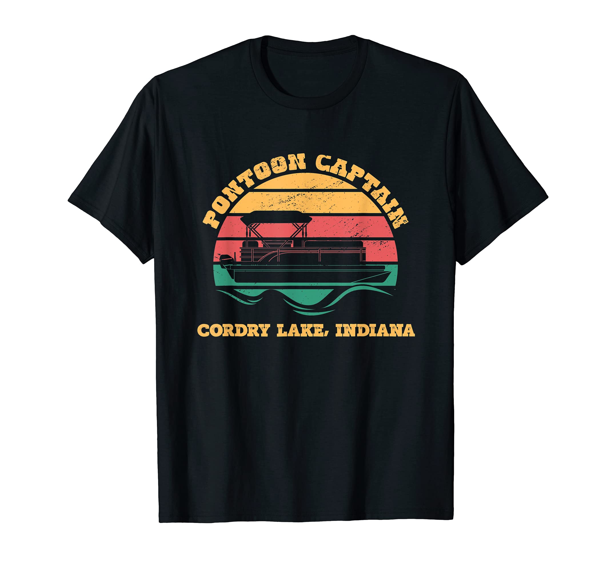 Cordry Lake Indiana Funny Pontoon T-Shirt - Trendy Graphic Men Women - T-Shirt, Sweatshirt, Hoodie
