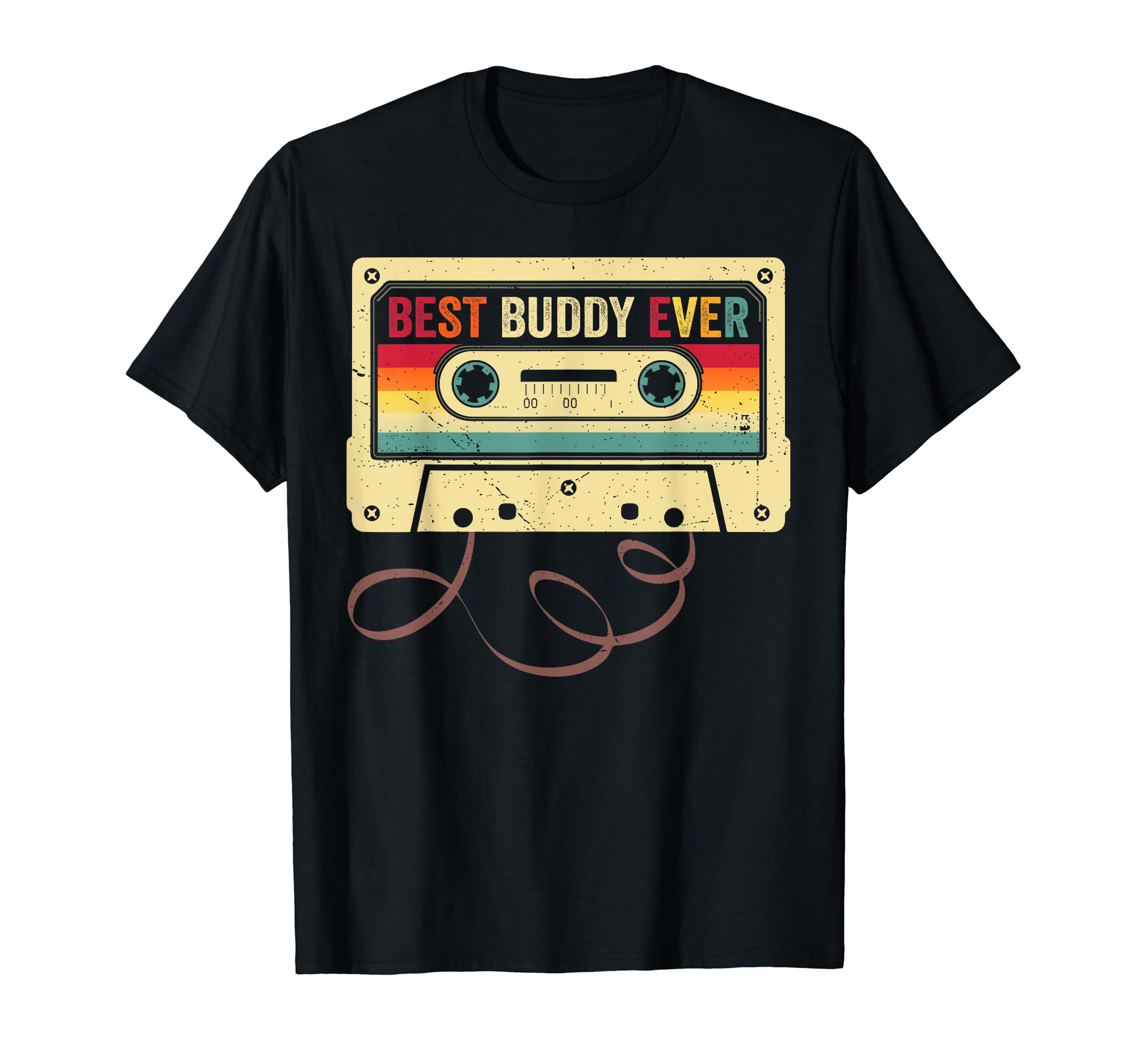Best Buddy Ever 80S Cassette Tape T-Shirt - Custom Art Print Men Women - T-Shirt, Sweatshirt, Hoodie
