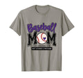Baseball Mom Purple Varsity Baseball T-Shirt - Streetwear Style Men Women - T-Shirt, Sweatshirt, Hoodie