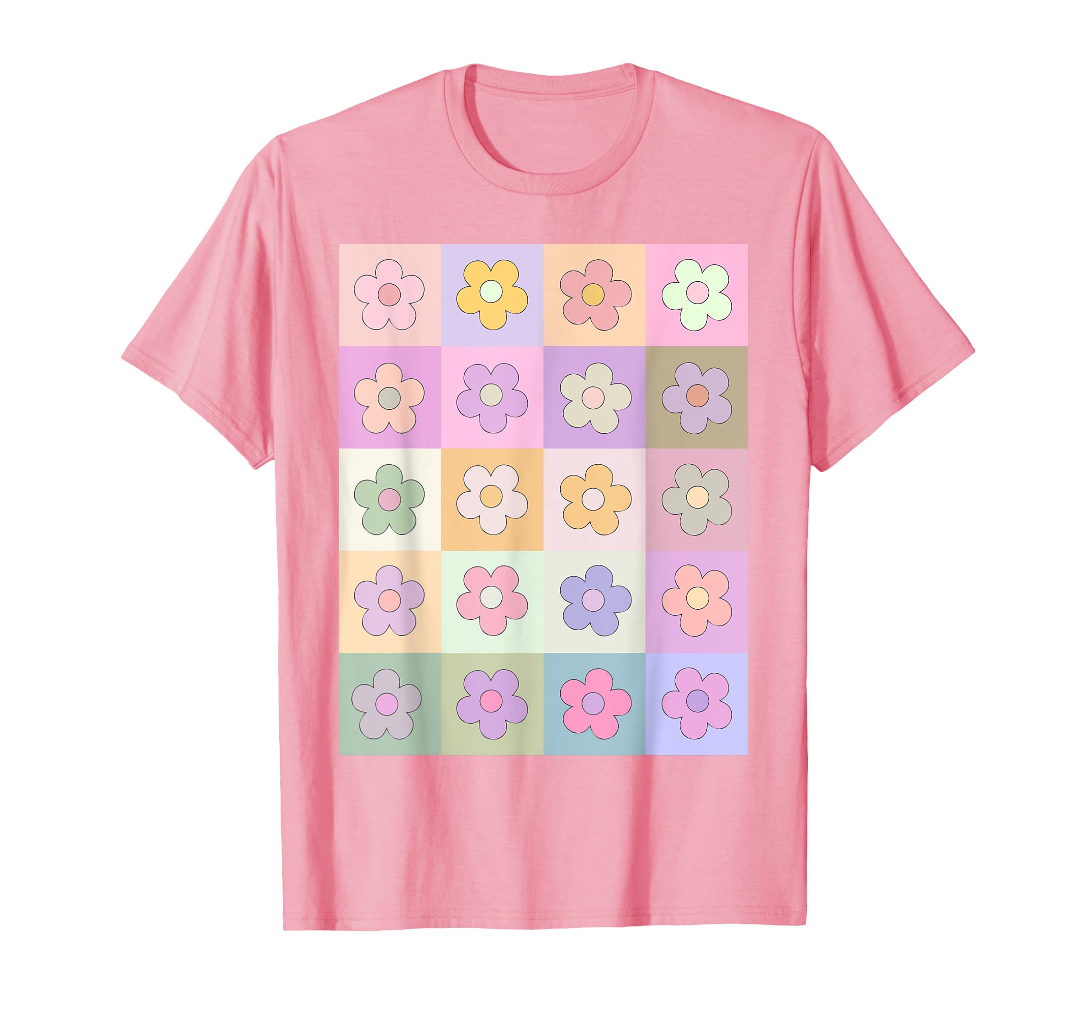 Danish Pastel Aesthetic Flower Pattern T-Shirt - Custom Art Print Men Women - T-Shirt, Sweatshirt, Hoodie