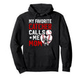 My Favorite Baseball Catcher Mom Baseball Hoodie - Streetwear Style Unisex - T-Shirt, Sweatshirt, Hoodie